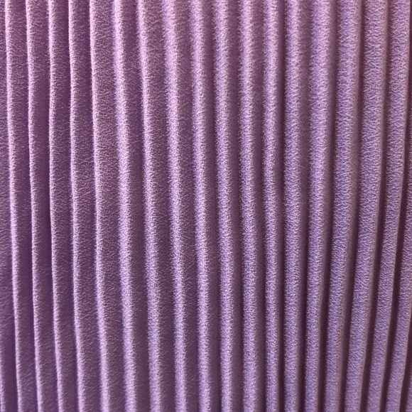 Chicos purple accordion blouse size 3 long sleeves with tie neckline - Picture 7 of 14